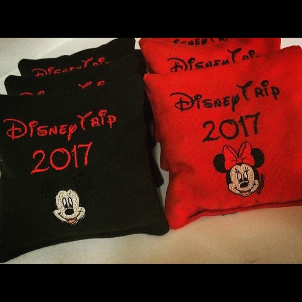 Mickey and mine cornhole bags “Disney trip”